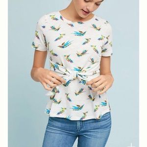 Anthropologie Pajaro Tie-waist top XS